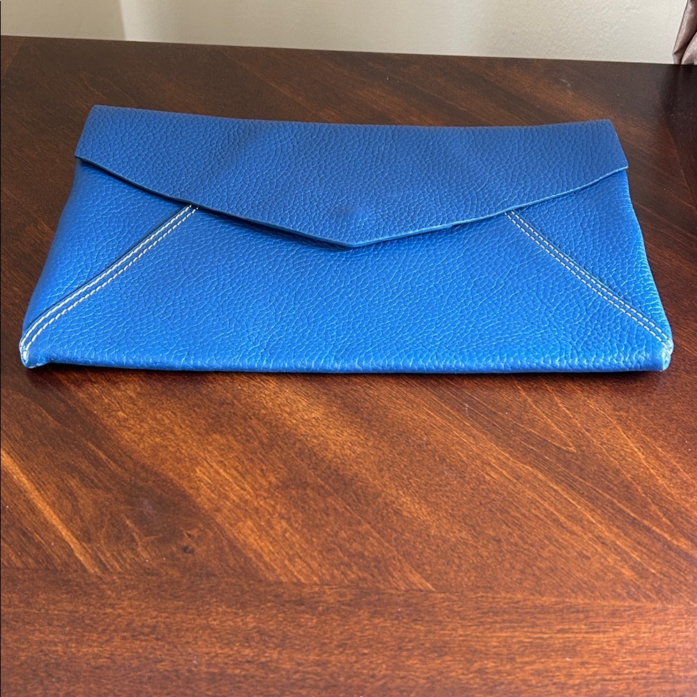 J.McLaughlin Leather Slim Envelope Clutch - Picture 8 of 10